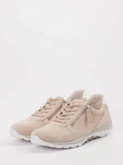 Gabor Comfort – Sneaker aus Veloursleder beige