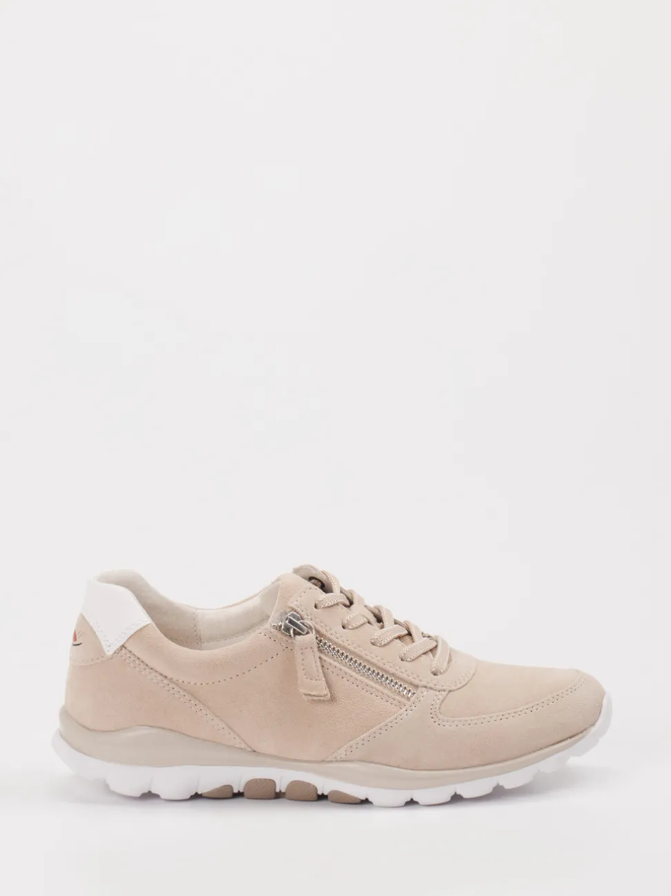Gabor Comfort – Sneaker aus Veloursleder beige