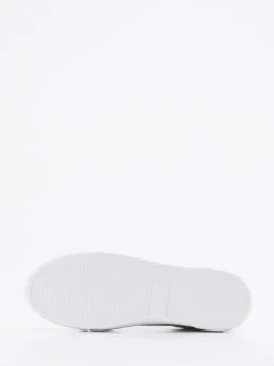 Gabor Comfort – Sneaker aus Metallicleder silberfarben