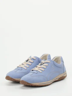 Gabor Comfort – Sneaker aus Nubukleder hellblau