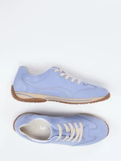 Gabor Comfort – Sneaker aus Nubukleder hellblau