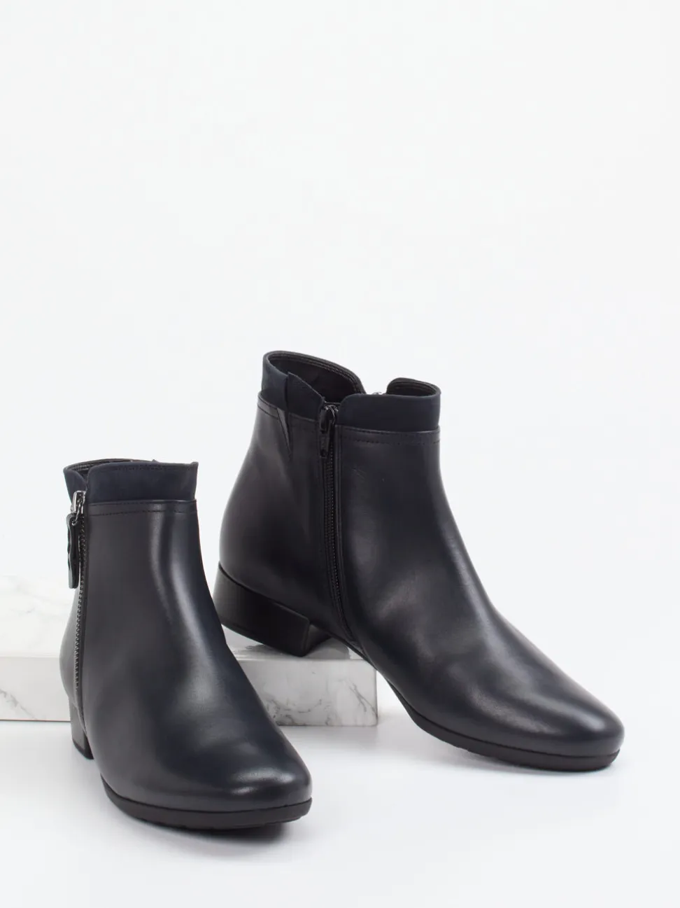 Gabor Comfort – Stiefelette aus Lammleder Schwarz