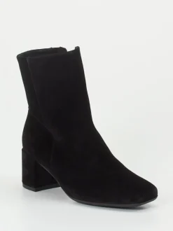 Gabor Comfort – Stiefelette aus Veloursleder Schwarz