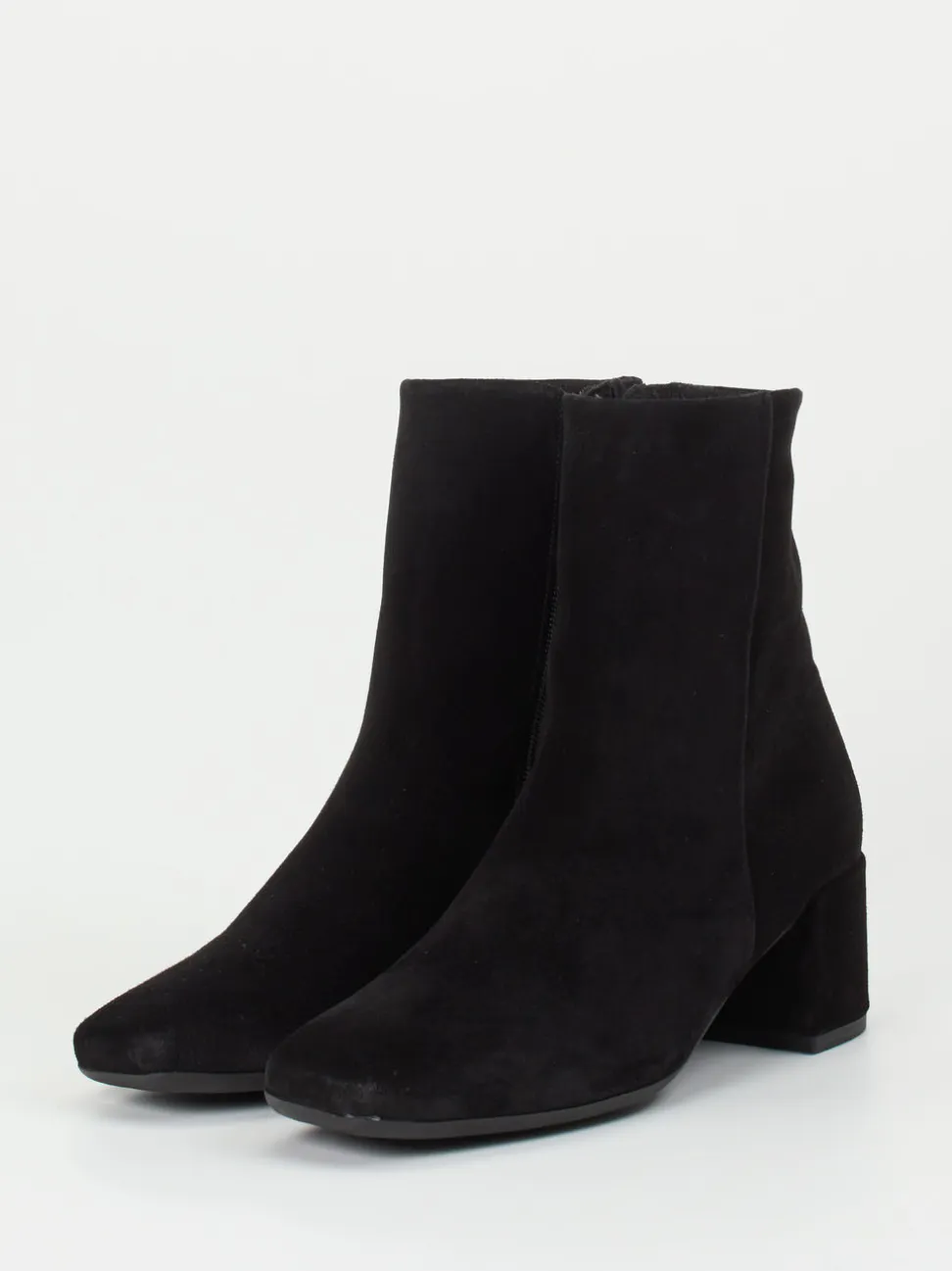 Gabor Comfort – Stiefelette aus Veloursleder Schwarz