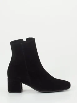 Gabor Comfort – Stiefelette aus Veloursleder Schwarz