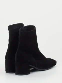 Gabor Comfort – Stiefelette aus Veloursleder Schwarz