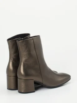 Gabor Comfort – Stiefelette aus Metallicleder grau