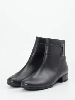 Gabor Comfort – Stiefelette aus Kalbleder Tiefschwarz