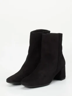 Gabor Comfort – Stiefelette aus Veloursleder schwarz