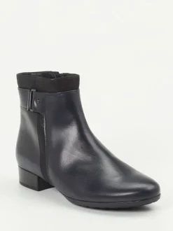 Gabor Comfort – Stiefelette aus Kalbleder dunkelblau