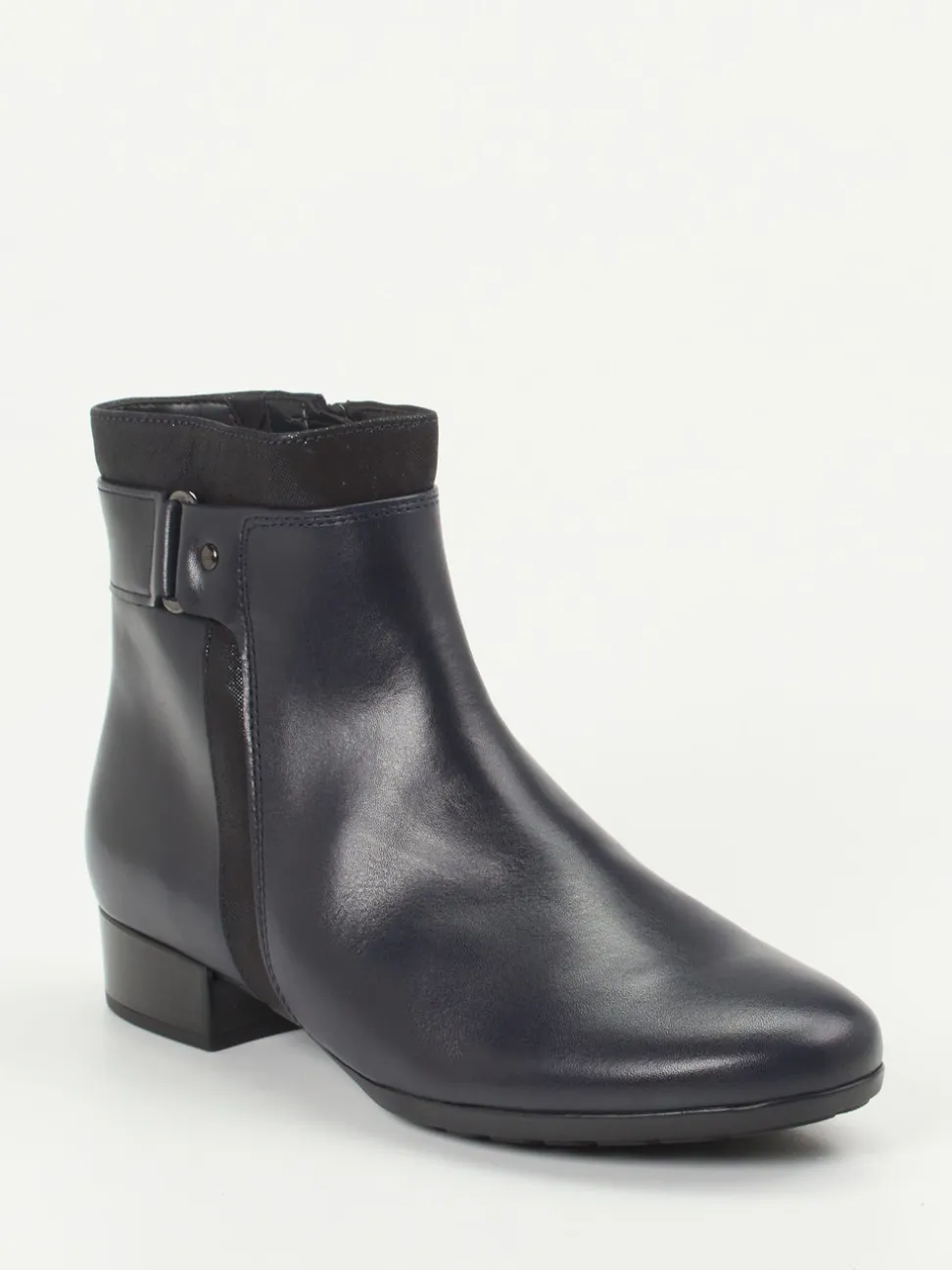 Gabor Comfort – Stiefelette aus Kalbleder dunkelblau