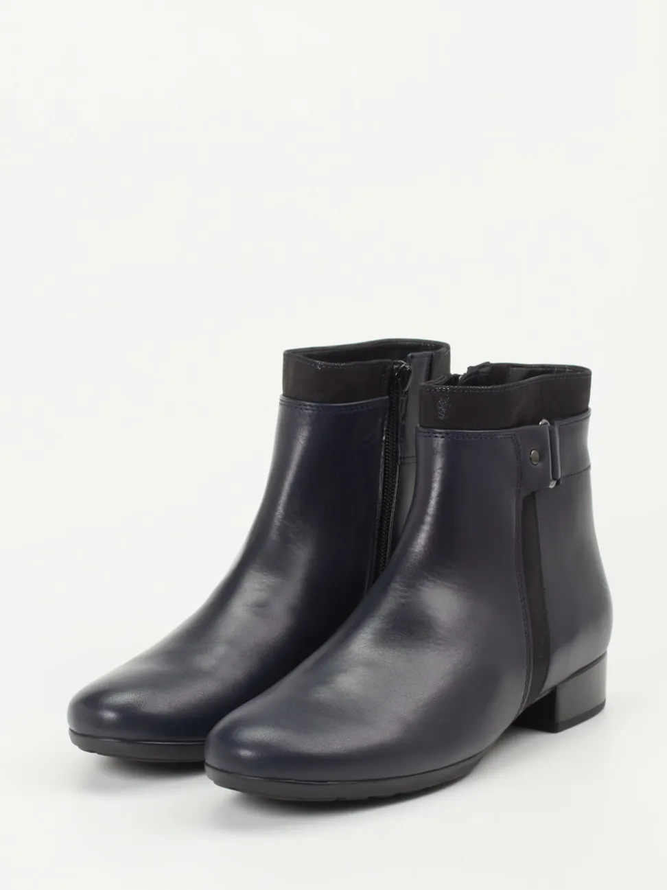 Gabor Comfort – Stiefelette aus Kalbleder dunkelblau