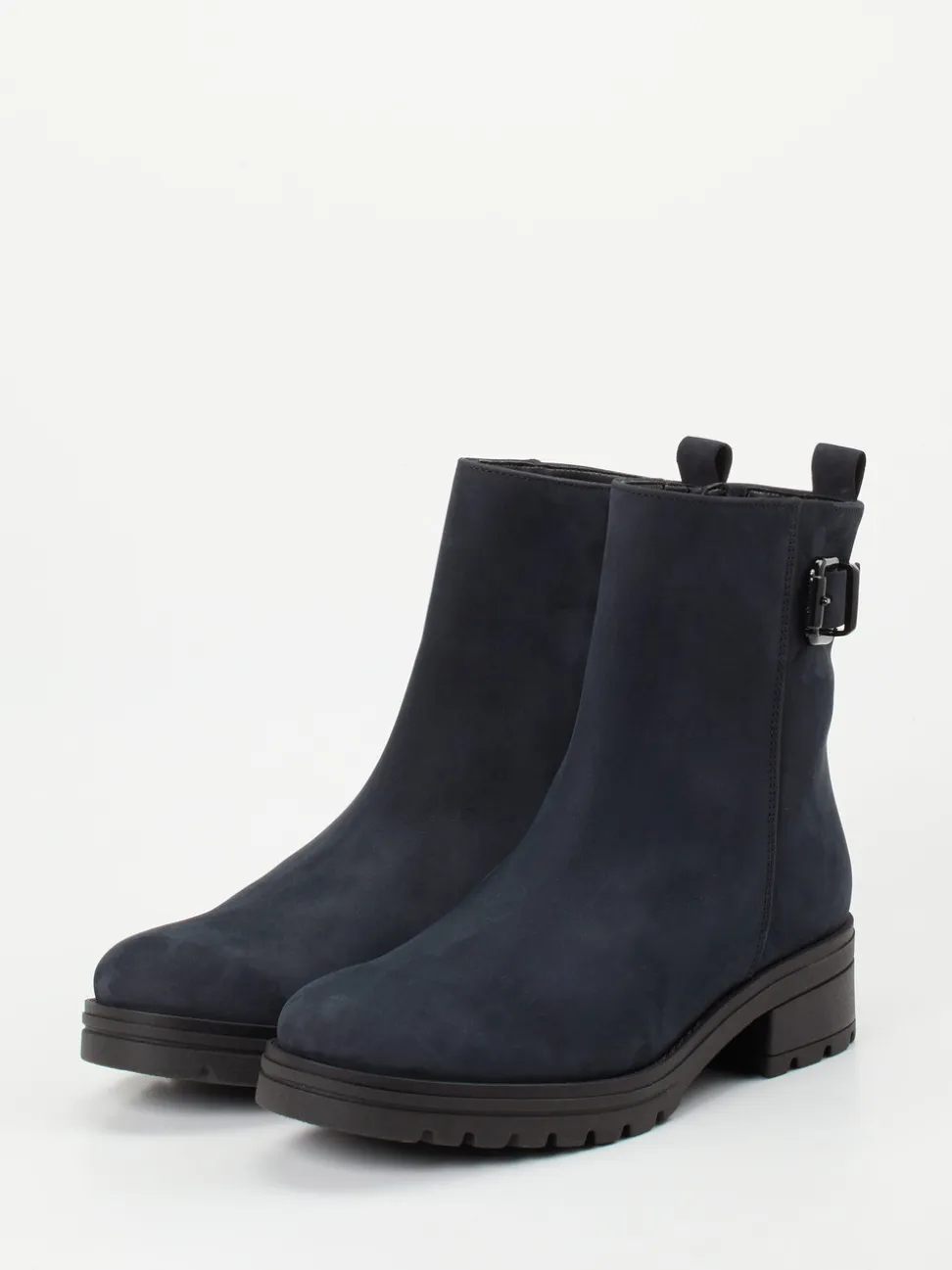 Gabor Comfort – Stiefeletten aus Nubukleder dunkelblau
