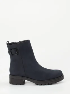Gabor Comfort – Stiefeletten aus Nubukleder dunkelblau