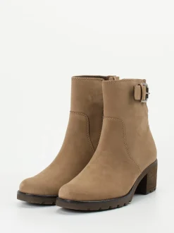 Gabor Comfort – Stiefeletten aus Nubukleder beige
