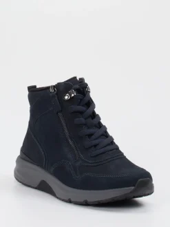Gabor Comfort – Stiefelette aus Nubukleder Dunkelblau