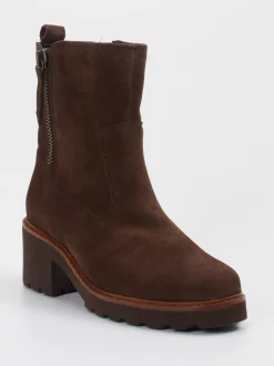 Gabor Comfort – Stiefelette aus Veloursleder braun