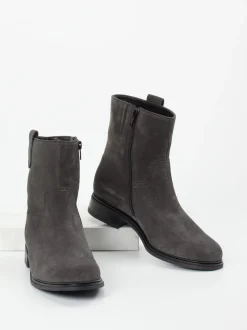 Gabor Comfort – Stiefelette aus Veloursleder Grau