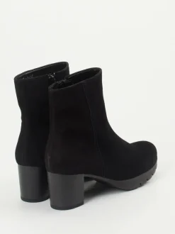 Gabor Comfort – Stiefelette aus Veloursleder schwarz