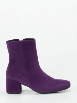 Gabor Comfort – Stiefelette aus Veloursleder Violett