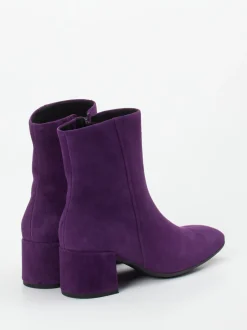 Gabor Comfort – Stiefelette aus Veloursleder Violett