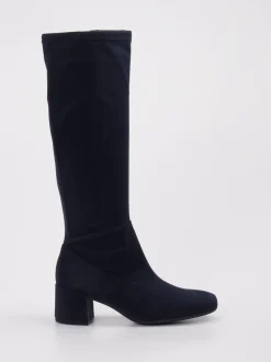 Gabor Comfort – Stretchstiefel aus Textil dunkelblau