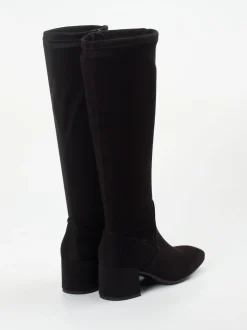 Gabor Comfort – Stretch-Stiefel aus Veloursleder schwarz