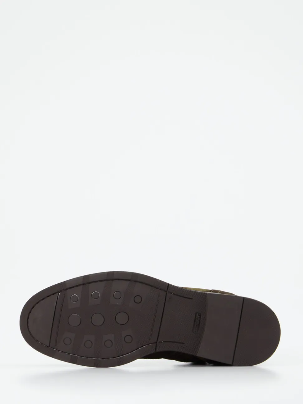 Galizio Torresi – Brogue-Boots aus Veloursleder olivgrün