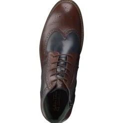 Galizio Torresi – Brogue-Boots aus Kalbleder Dunkelbraun