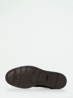 Galizio Torresi – Brogue-Boots aus Veloursleder olivgrün