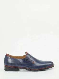 Galizio Torresi – Business-Slipper aus Kalbleder Dunkelblau