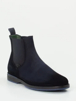 Galizio Torresi – Chelsea Boots aus Kalbleder dunkelblau