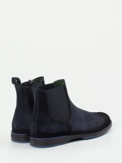 Galizio Torresi – Chelsea Boots aus Kalbleder dunkelblau