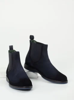 Galizio Torresi – Chelsea Boots aus Kalbleder dunkelblau