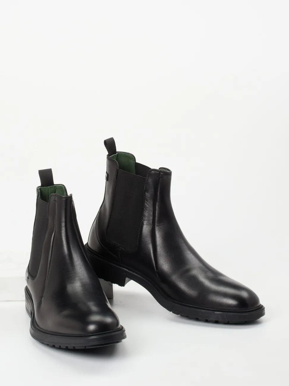 Galizio Torresi – Chelsea Boots aus Kalbleder Schwarz