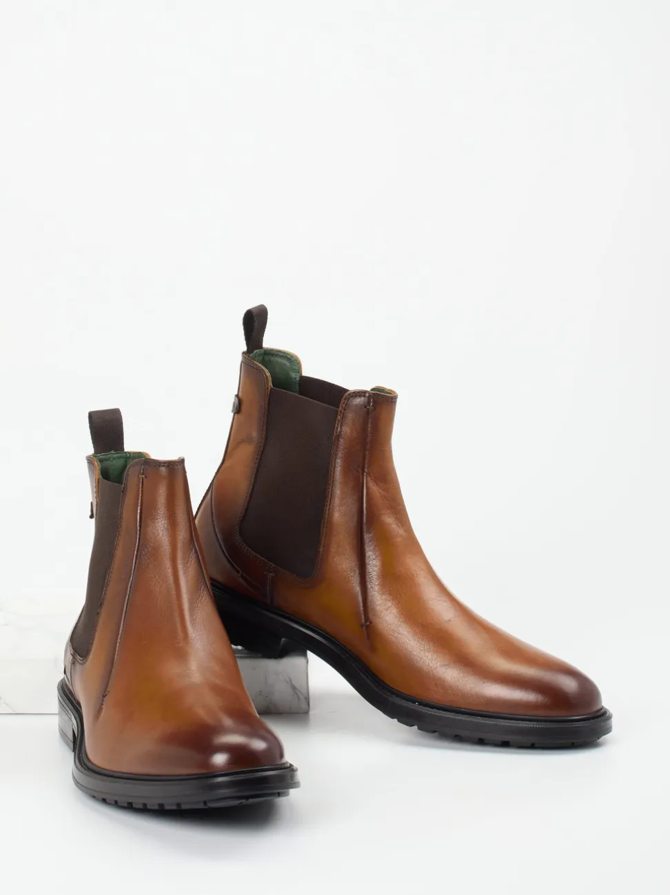 Galizio Torresi – Chelsea Boots aus Kalbleder Braun