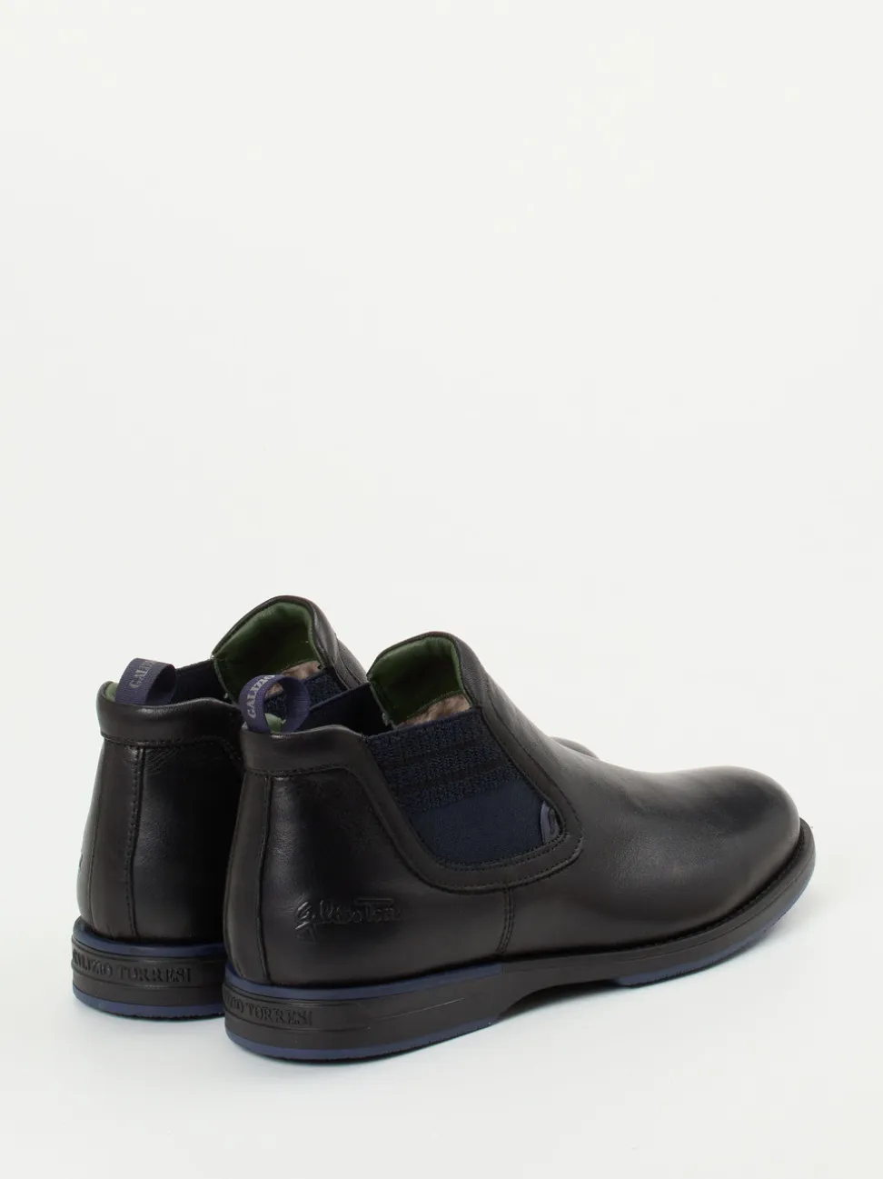 Galizio Torresi – Chelsea Boots aus Kalbleder schwarz