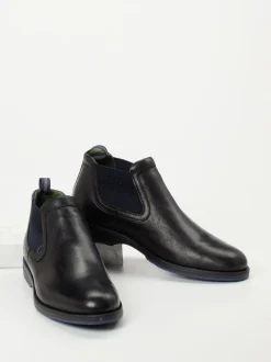 Galizio Torresi – Chelsea Boots aus Kalbleder schwarz