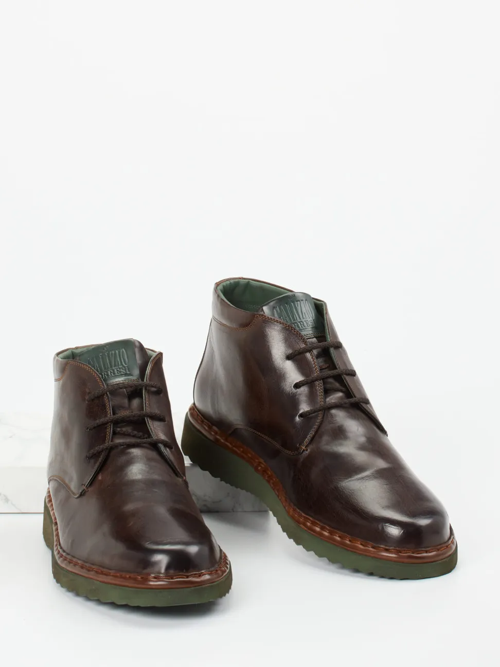 Galizio Torresi – Desert Boot aus Kalbleder Dunkelbraun