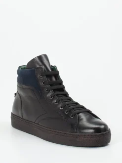 Galizio Torresi – High-Top Sneaker aus Kalbleder Schwarz