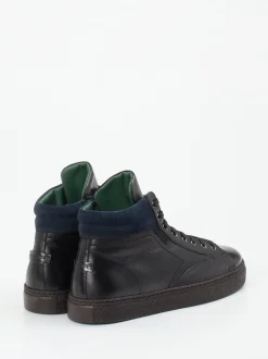 Galizio Torresi – High-Top Sneaker aus Kalbleder Schwarz