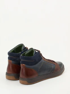 Galizio Torresi – High-Top-Sneaker aus Kalbleder blau
