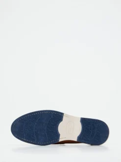 Galizio Torresi – Loafer aus Kalbleder cognacbraun