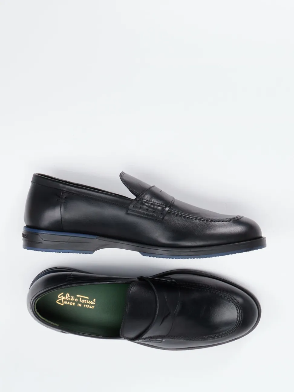 Galizio Torresi – Loafer aus Kalbleder Schwarz