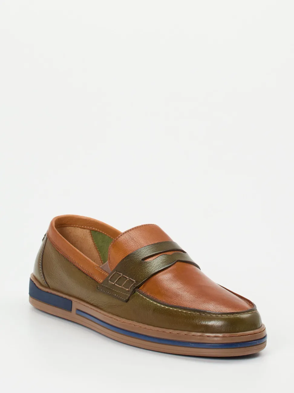 Galizio Torresi – Loafer aus Kalbleder Cognacbraun