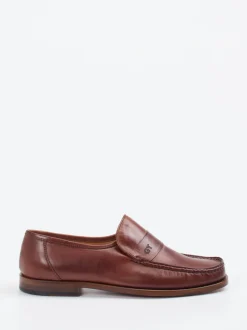 Galizio Torresi – Loafer aus Kalbleder Kastanienbraun