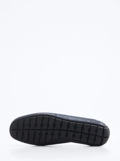 Galizio Torresi – Loafer aus Glattleder Marineblau
