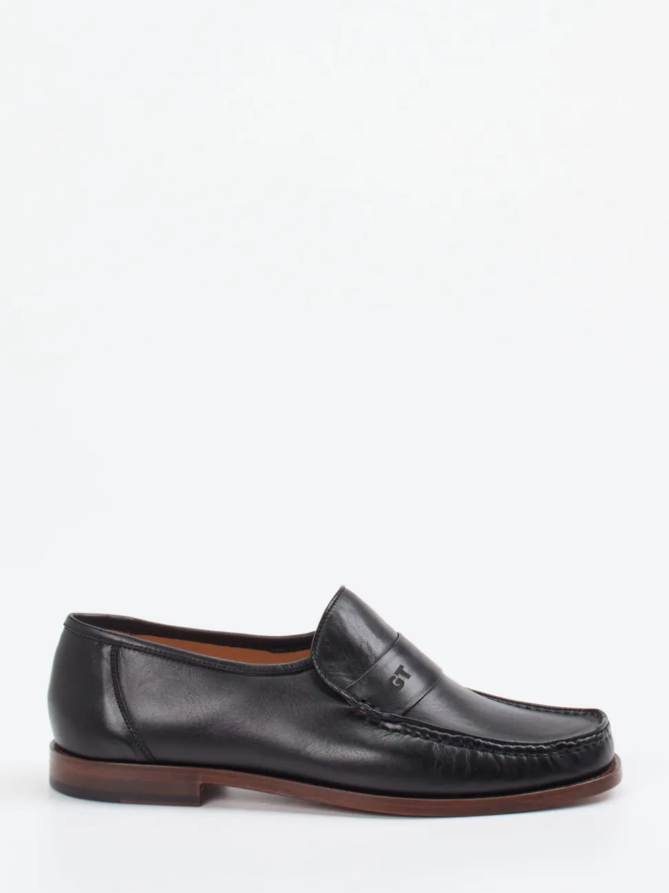 Galizio Torresi – Penny Loafer aus Leder Schwarz