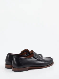 Galizio Torresi – Penny Loafer aus Leder Schwarz