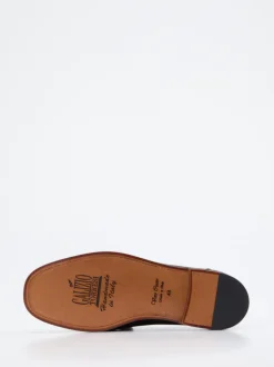 Galizio Torresi – Penny Loafer aus Leder Schwarz